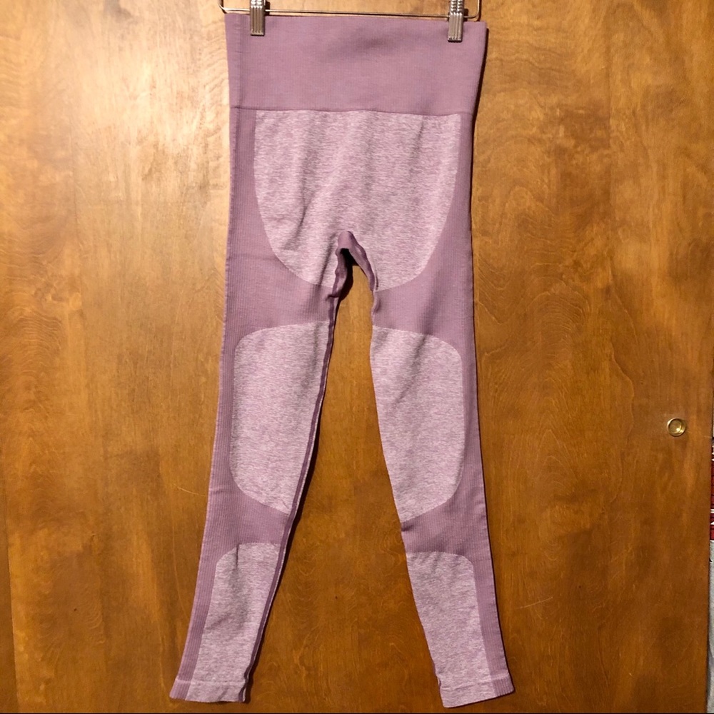 Fitted Workout Pants Purple Size Small